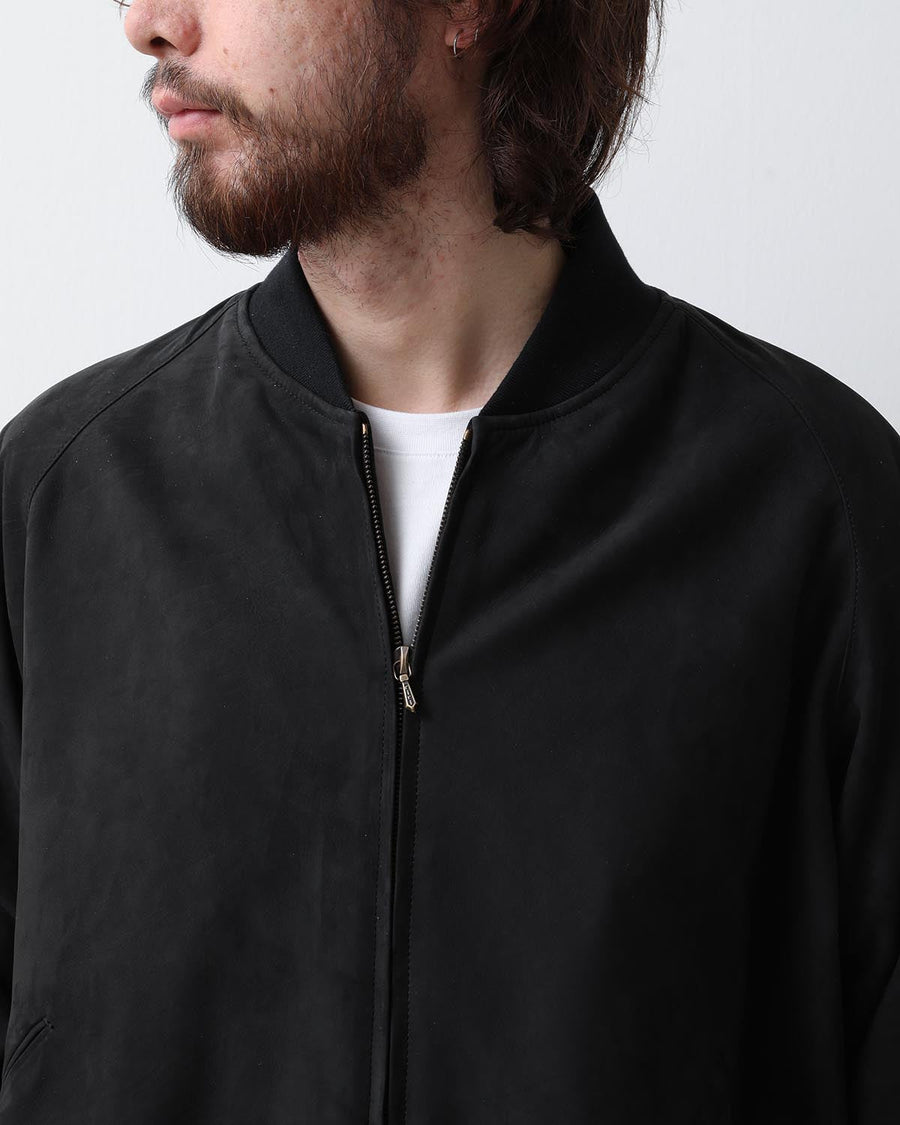 NUBUCK LEATHER RIB BLOUSON – COVERCHORD