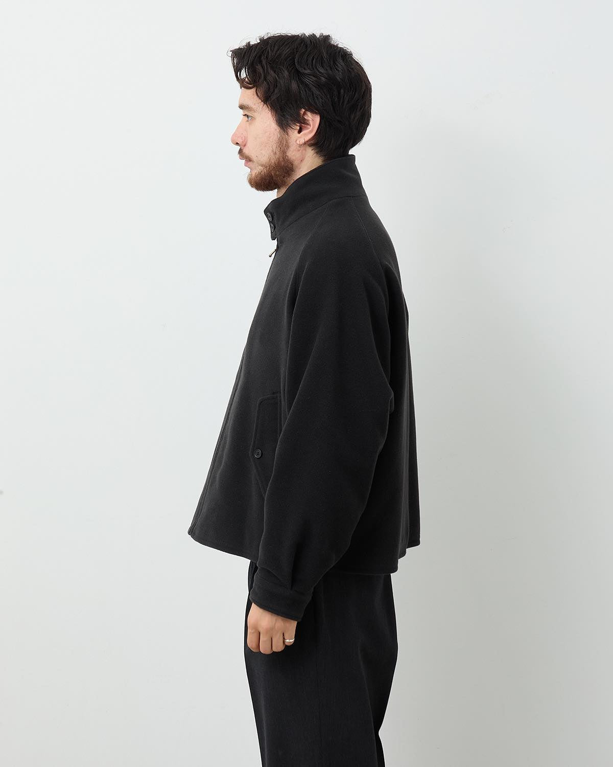 CASHMERE SILK DOUBLE FACED PILE DRIVING JACKET