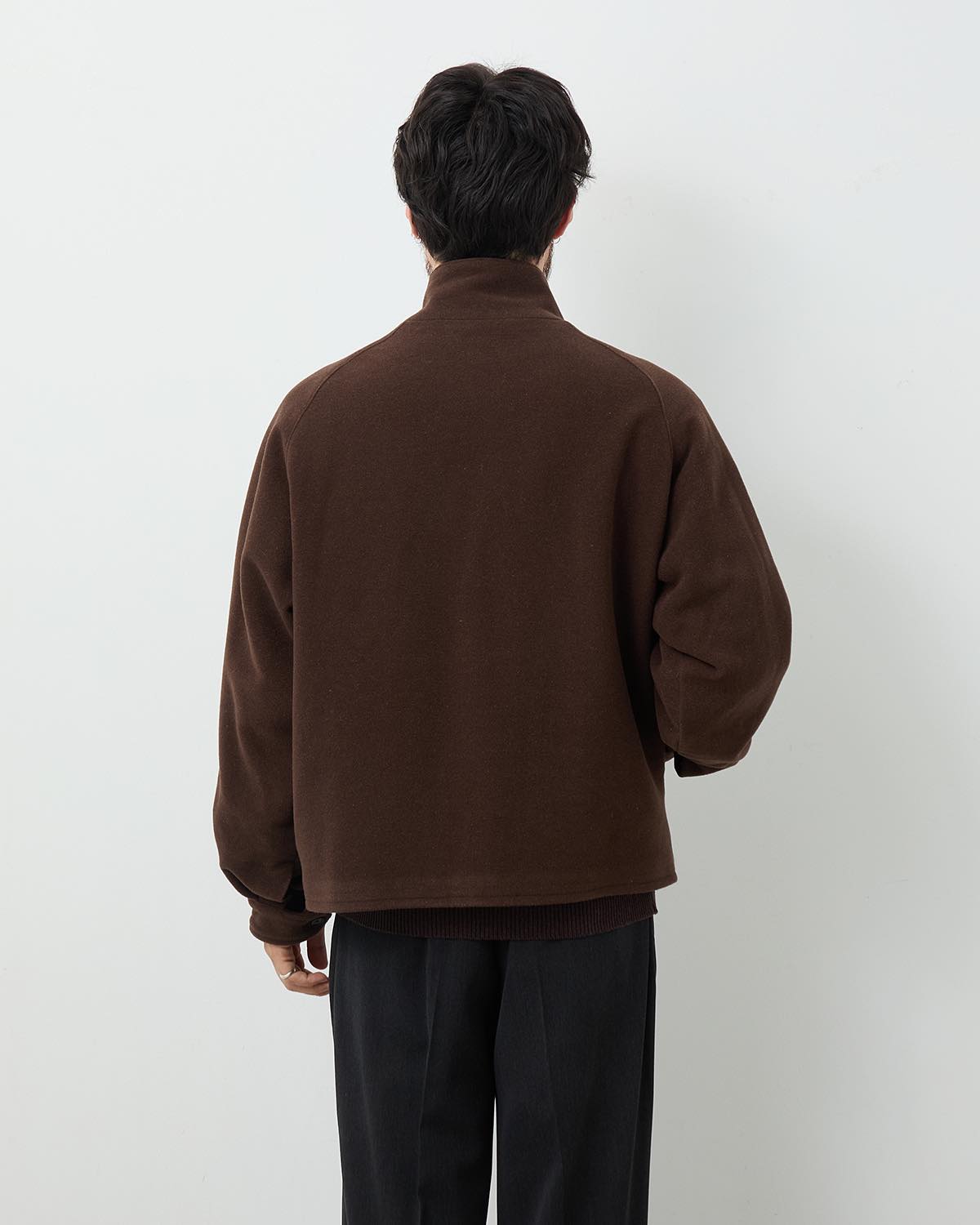 CASHMERE SILK DOUBLE FACED PILE DRIVING JACKET