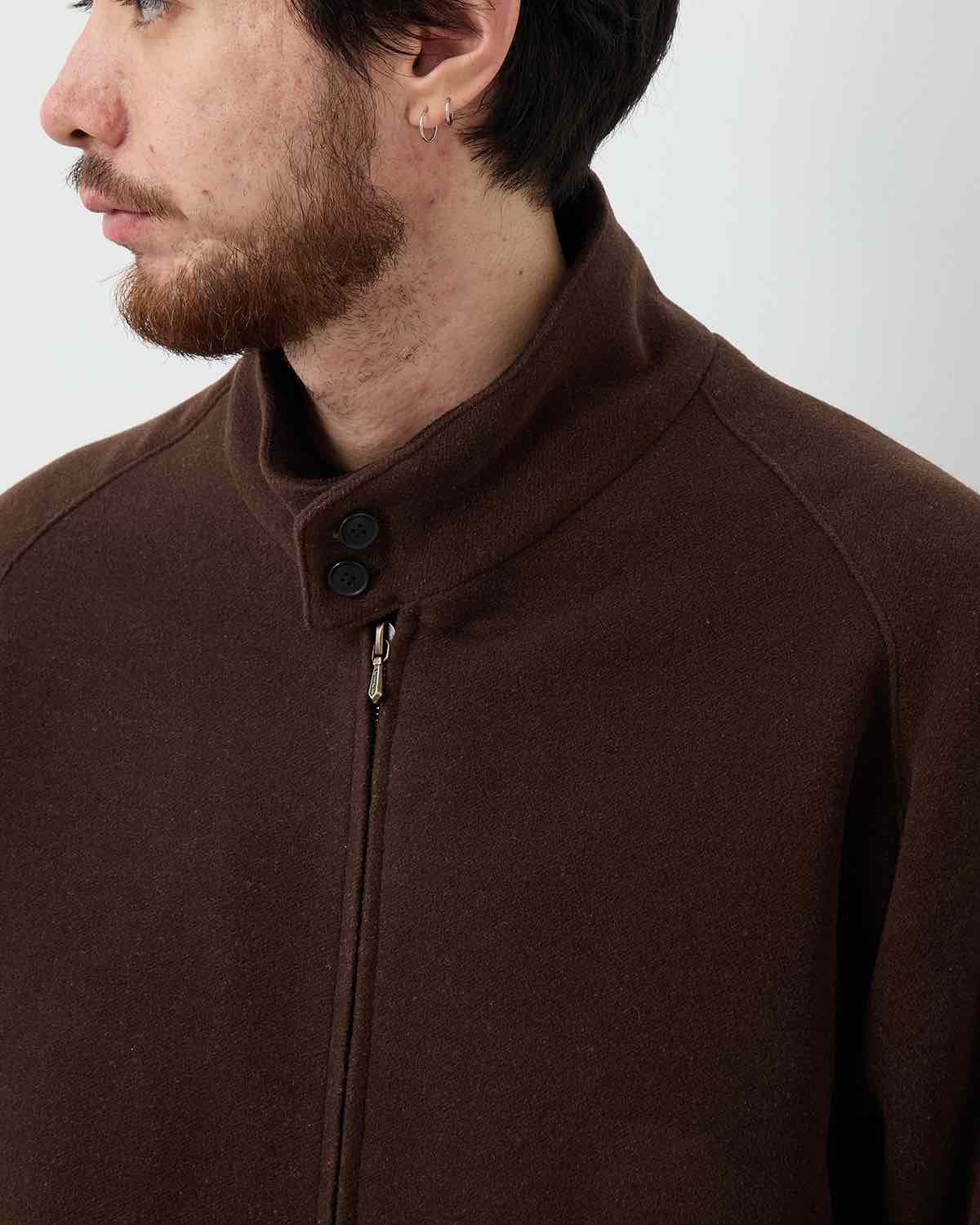 CASHMERE SILK DOUBLE FACED PILE DRIVING JACKET