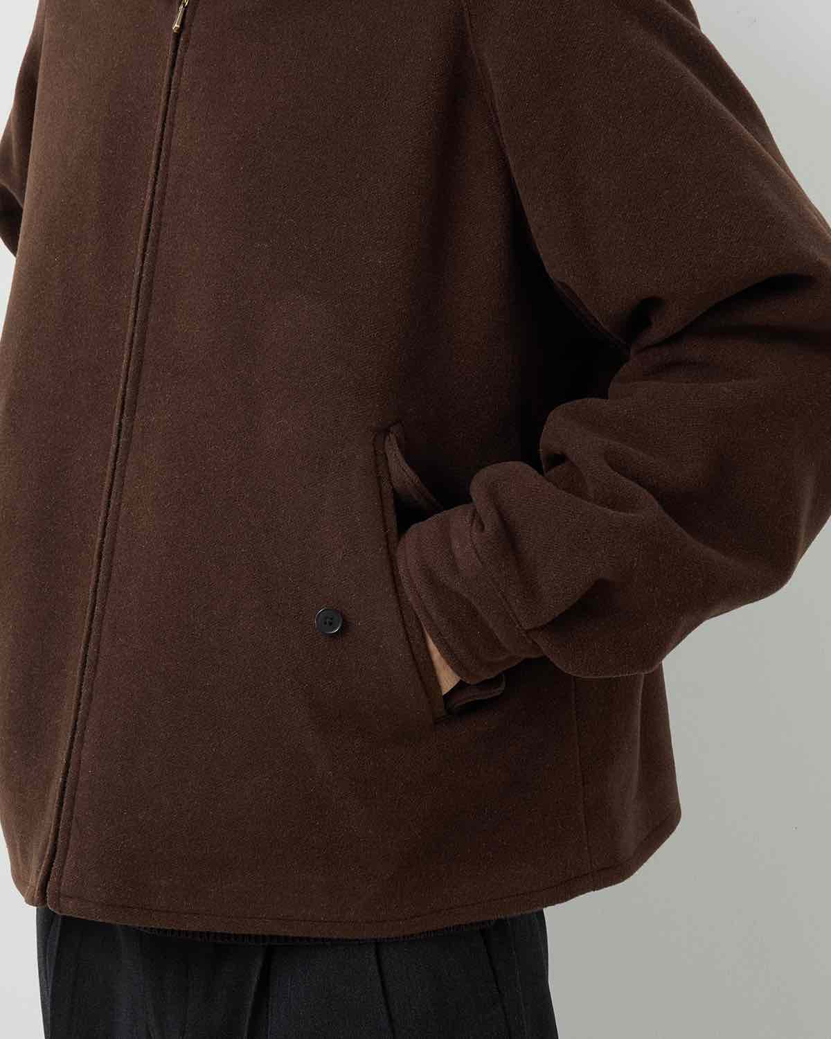 CASHMERE SILK DOUBLE FACED PILE DRIVING JACKET