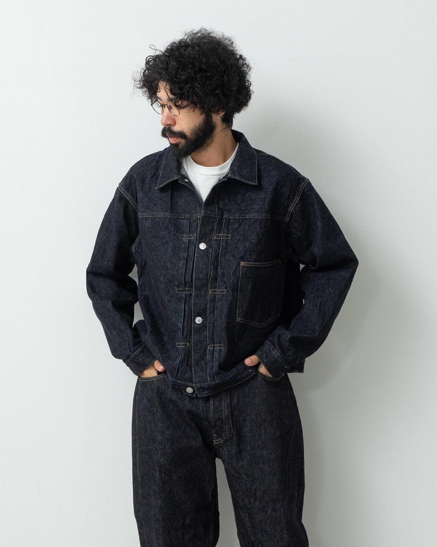 ジャケット・アウター A.PRESSE 1ST TYPE DENIM JACKET ONE WASH A.PRESSE - アプレッセ 1st Type Denim Jacket(AP-1001)ONE WASH