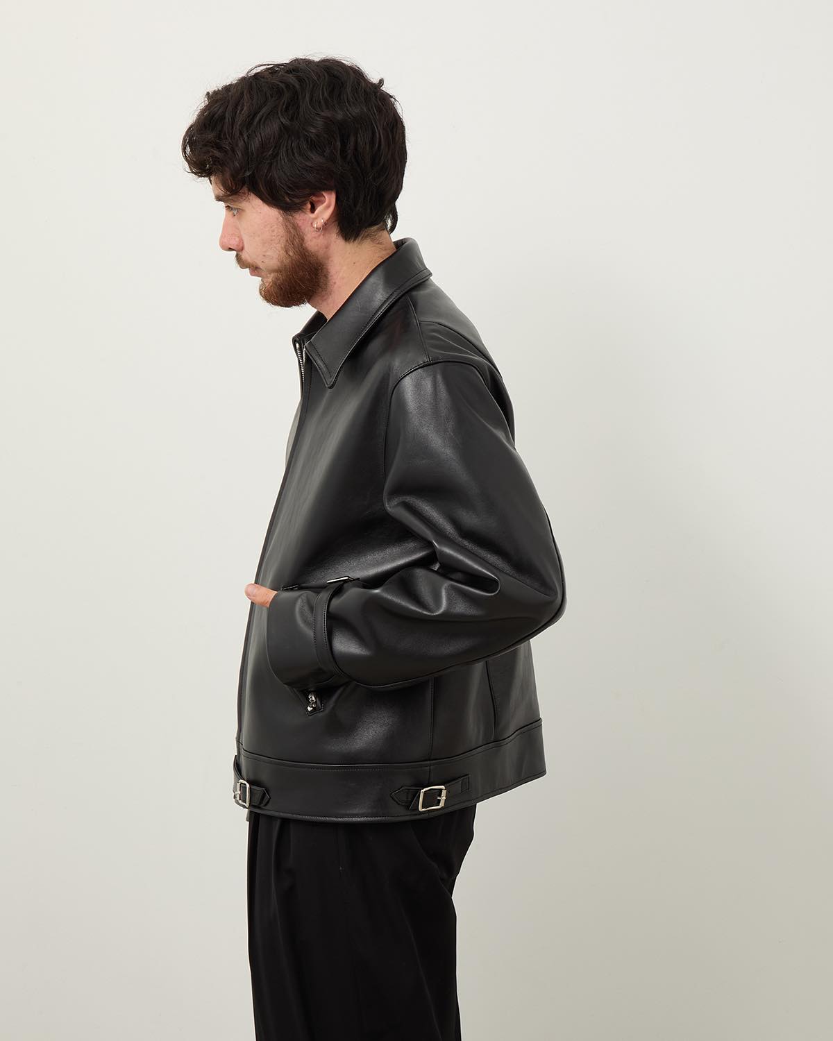 LEATHER FRENCH RIDERS JACKET
