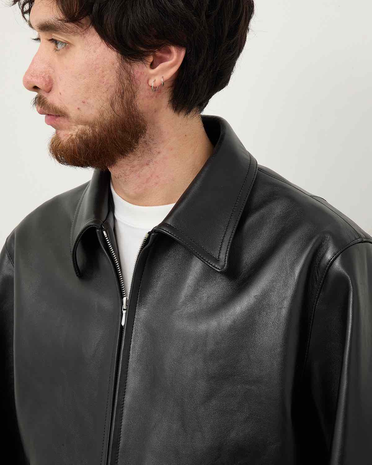 LEATHER FRENCH RIDERS JACKET