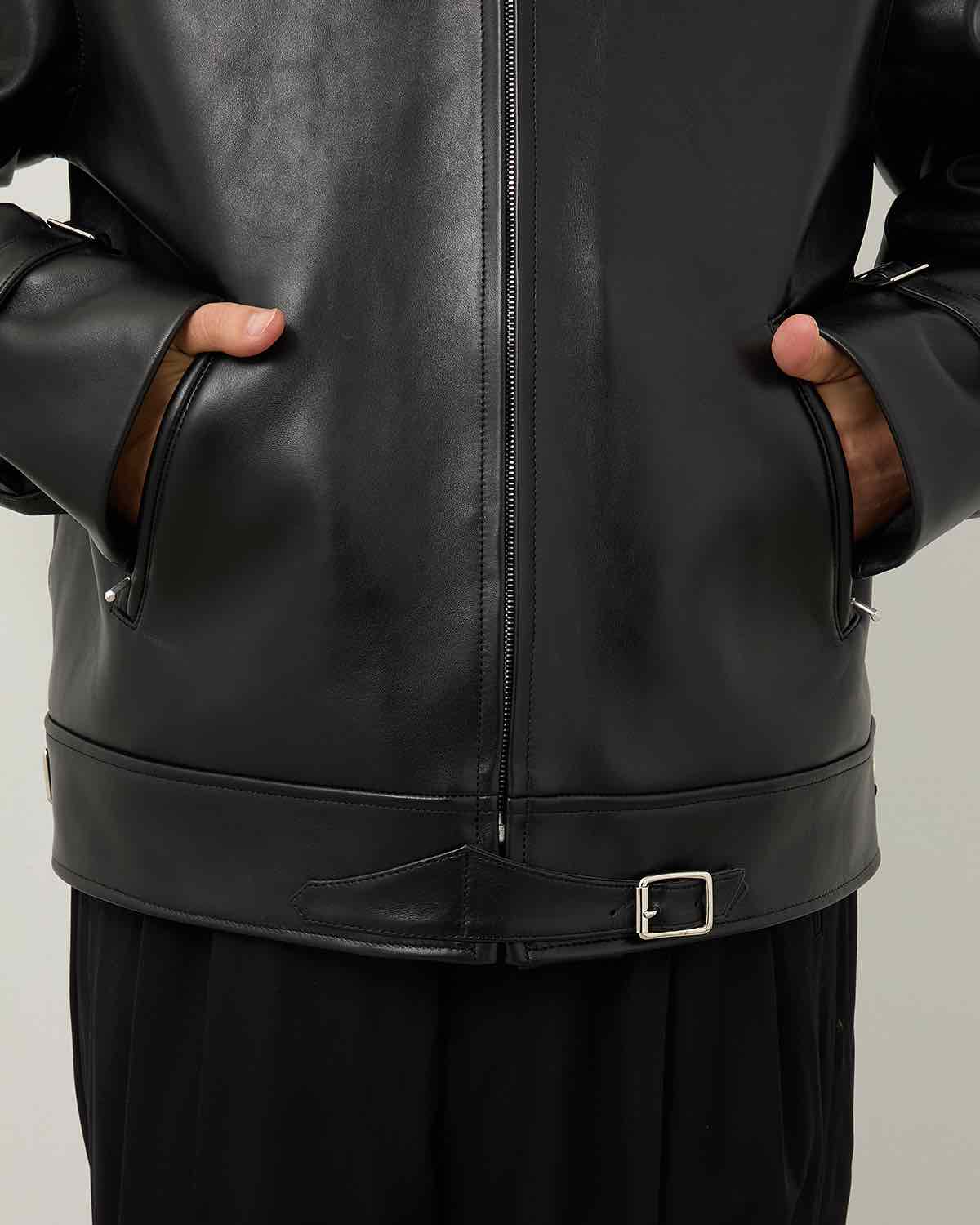 LEATHER FRENCH RIDERS JACKET