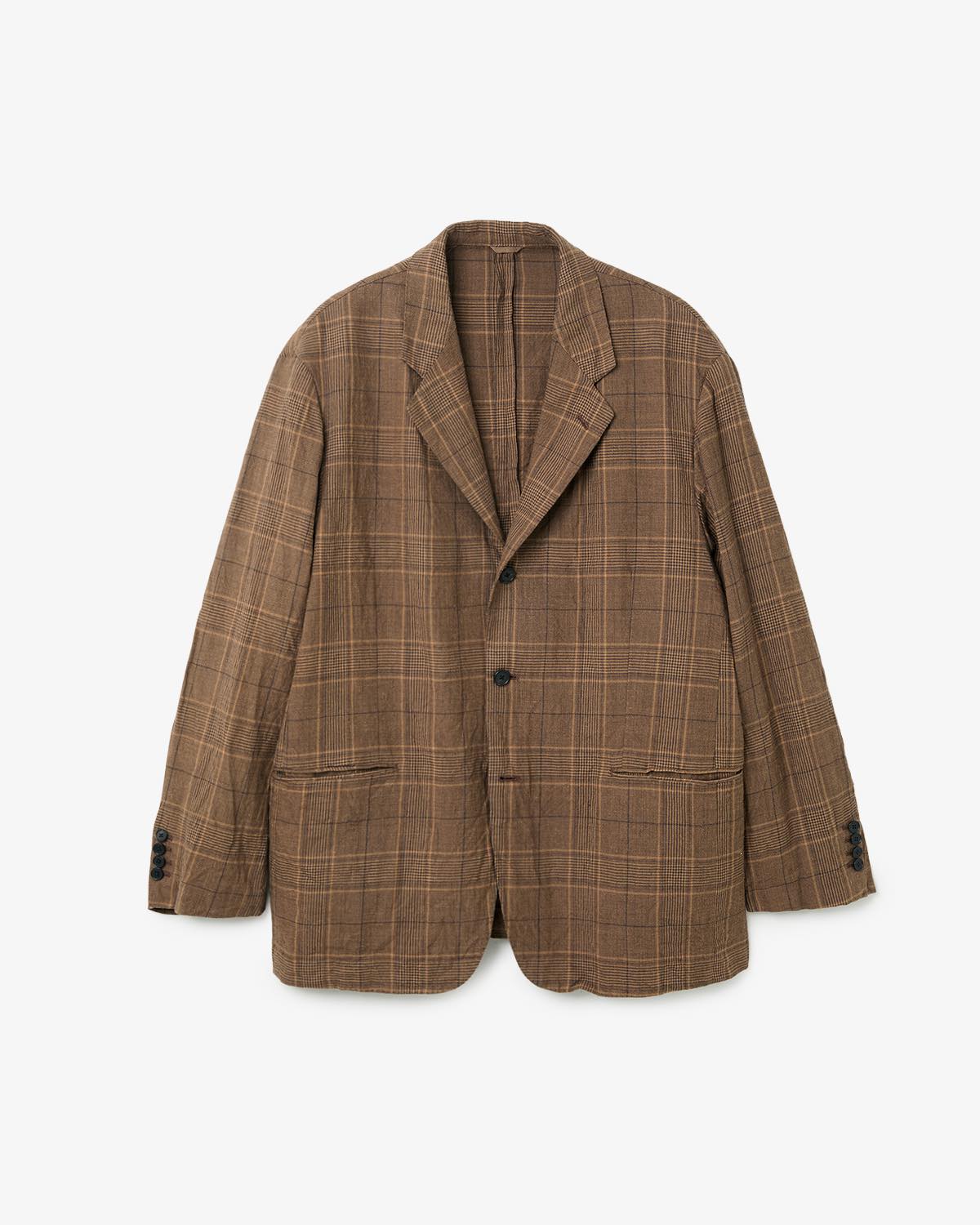 WASHAED WOOL LINEN JACKET