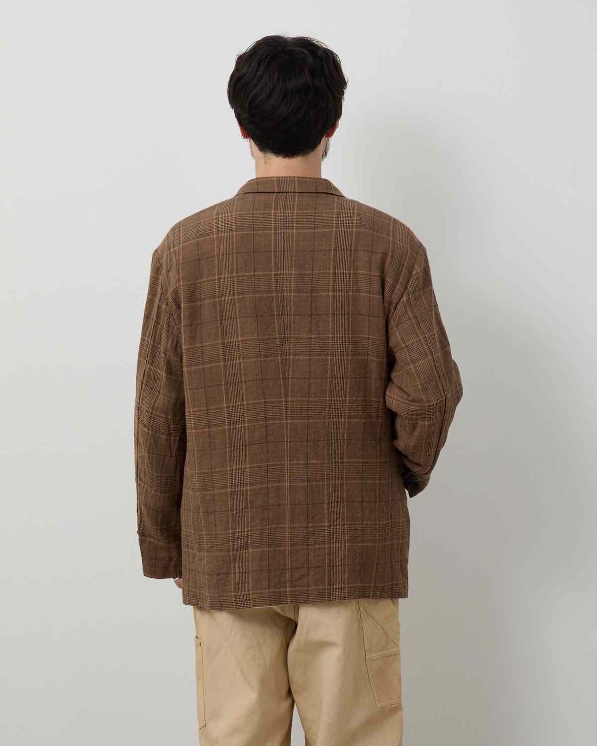 WASHAED WOOL LINEN JACKET