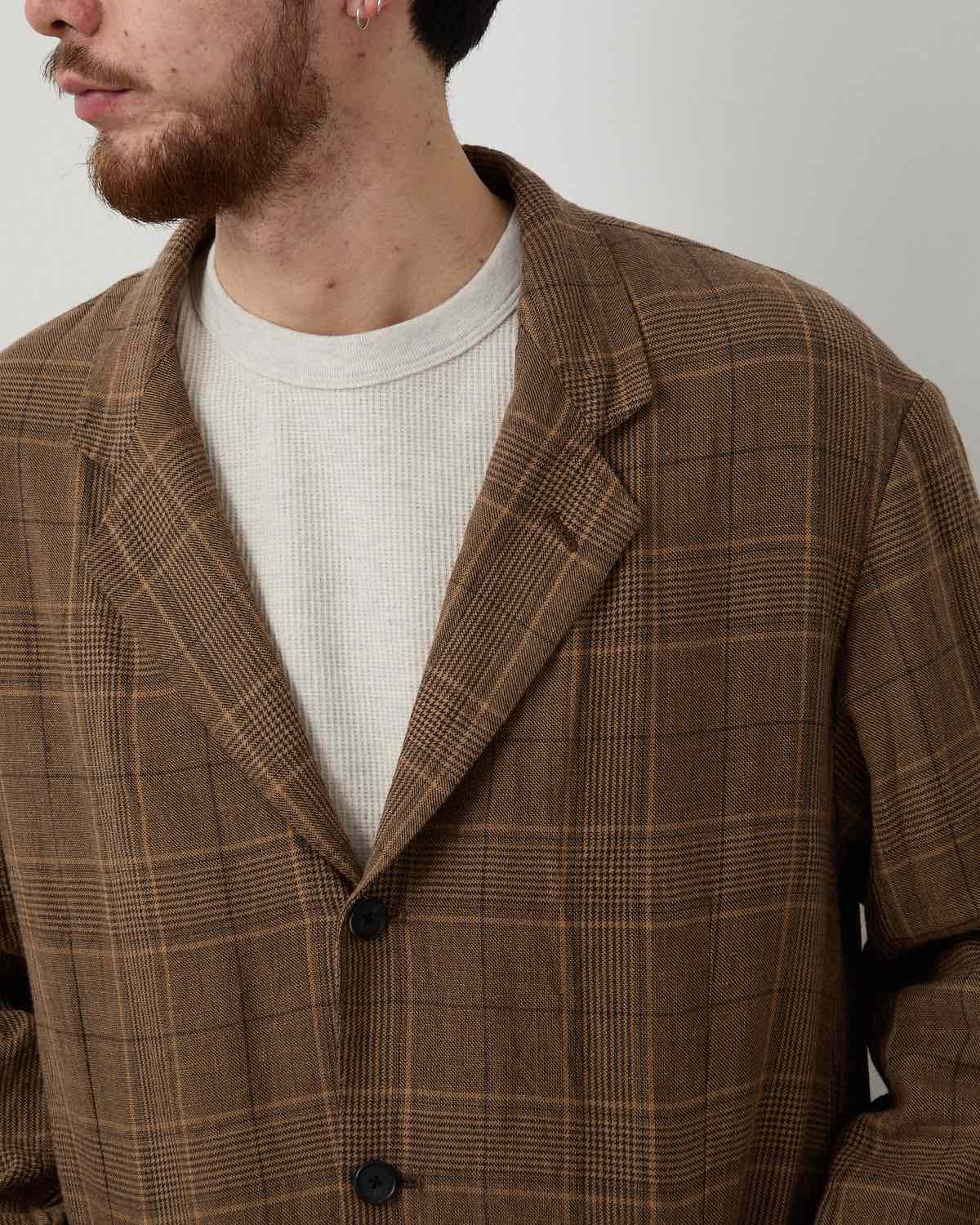 WASHAED WOOL LINEN JACKET