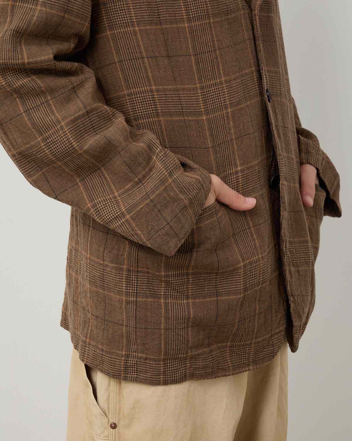 WASHAED WOOL LINEN JACKET