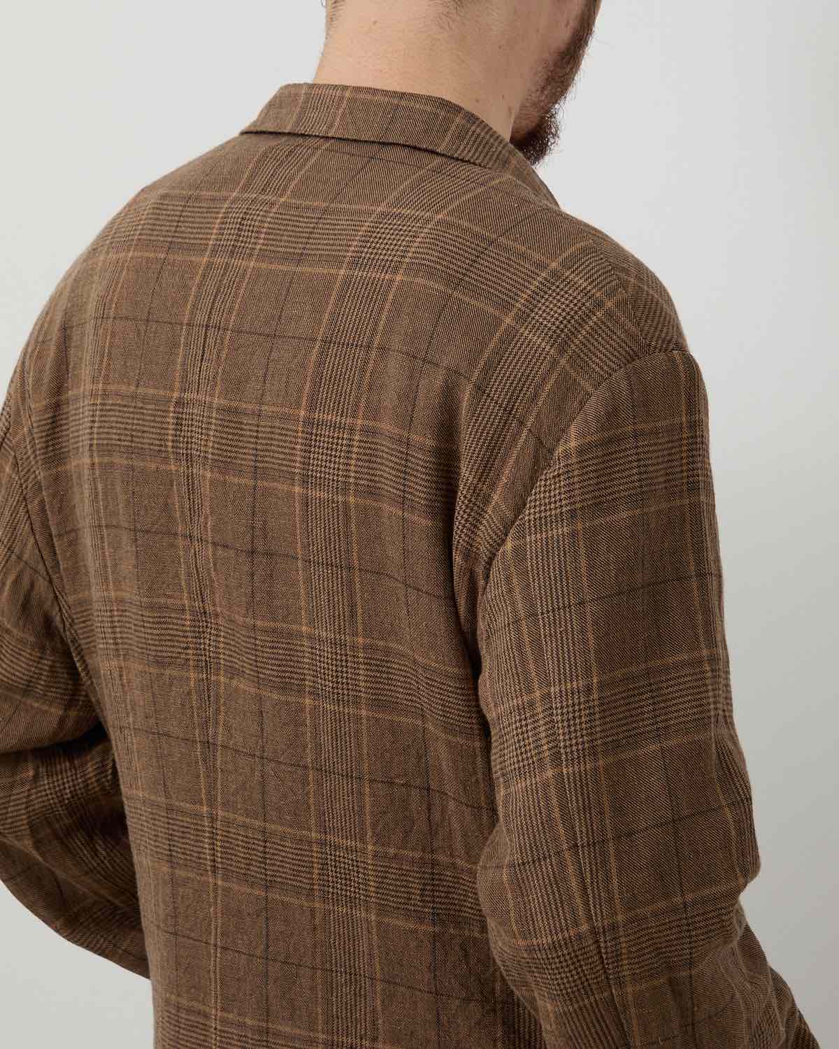 WASHAED WOOL LINEN JACKET