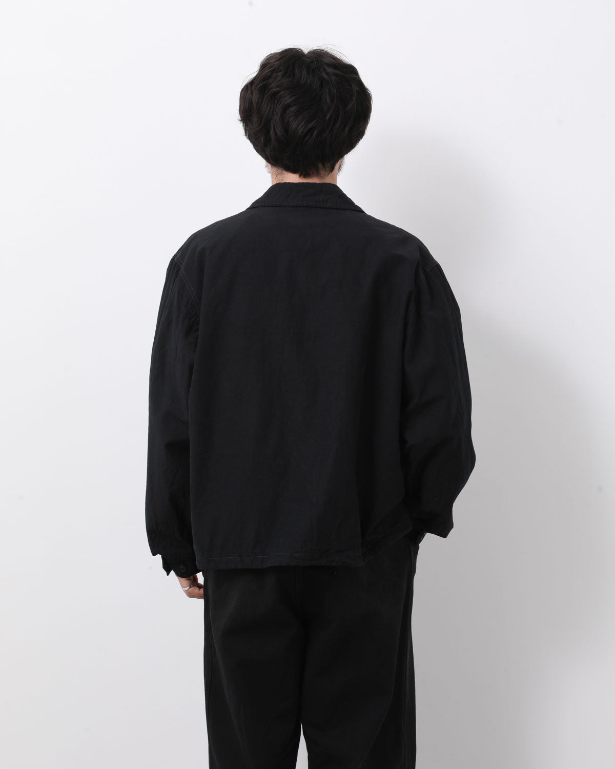 COTTON SILK BACK GABARDINE COACH JACKET