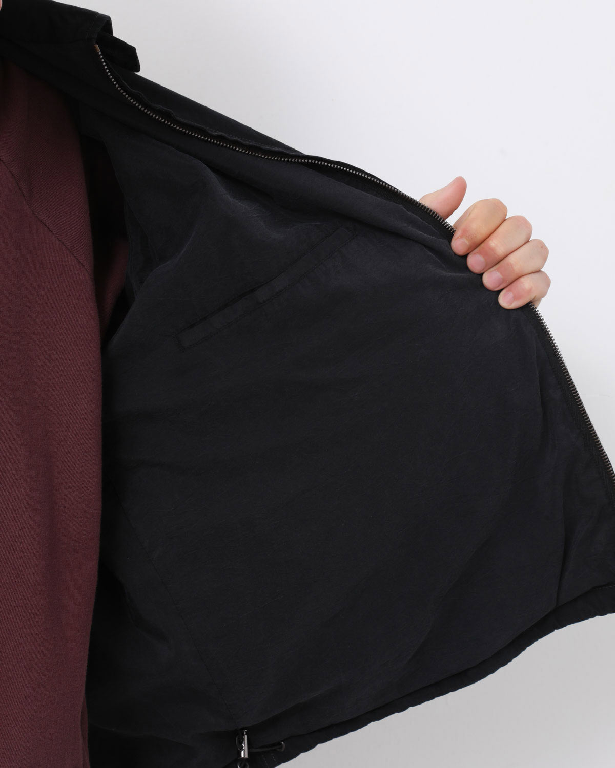 COTTON SILK BACK GABARDINE COACH JACKET