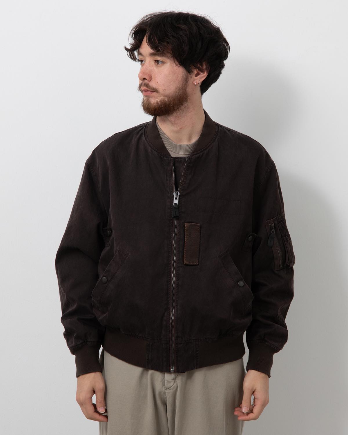 VINTAGE SILK LIGHT B-15C FLIGHT JACKET