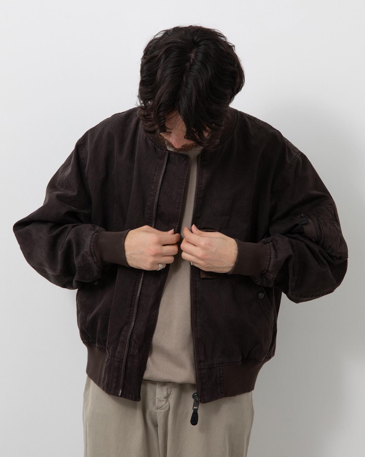 VINTAGE SILK LIGHT B-15C FLIGHT JACKET