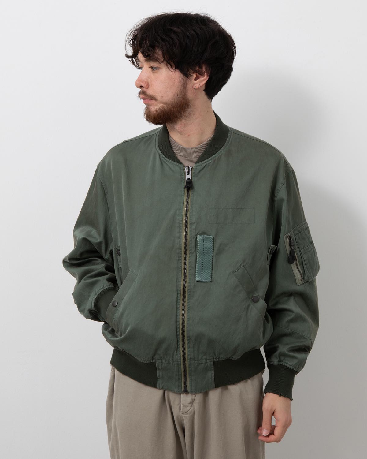 VINTAGE SILK LIGHT B-15C FLIGHT JACKET