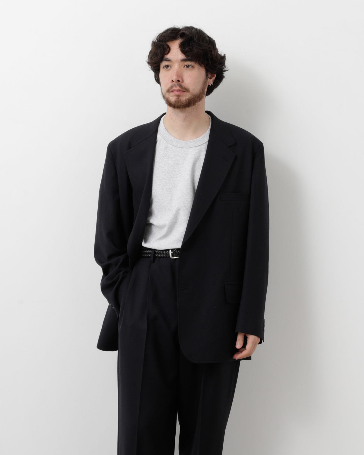 SLUB WOOL JACKET