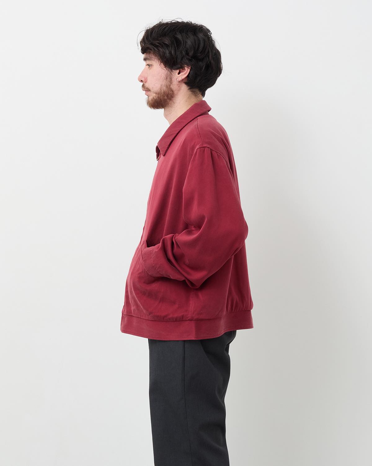 WASHED SILK RAYON GABARDINE JACKET