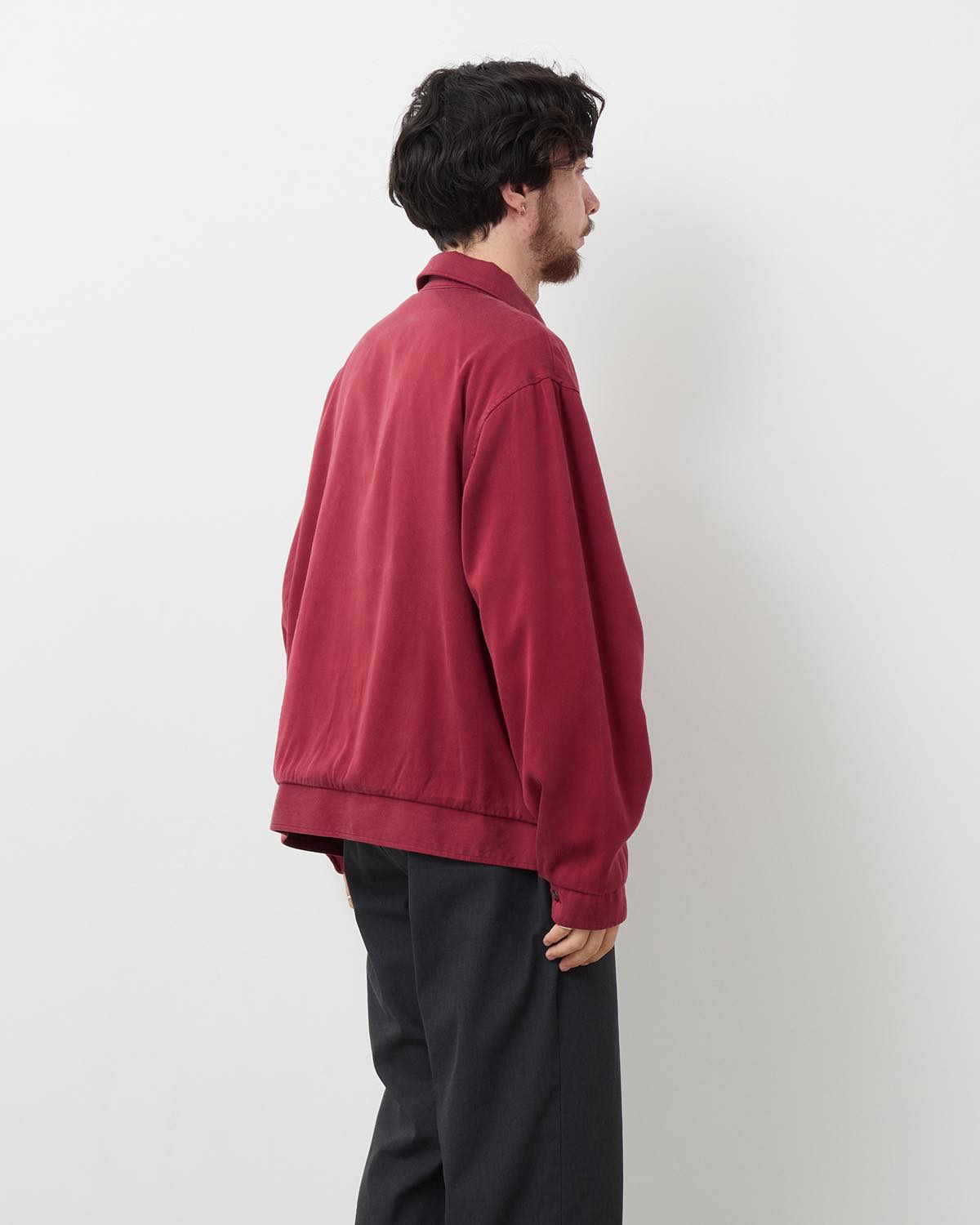 WASHED SILK RAYON GABARDINE JACKET