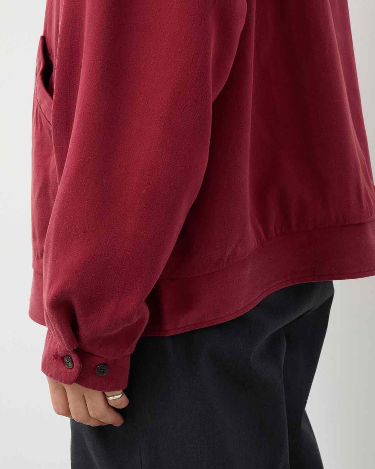 WASHED SILK RAYON GABARDINE JACKET