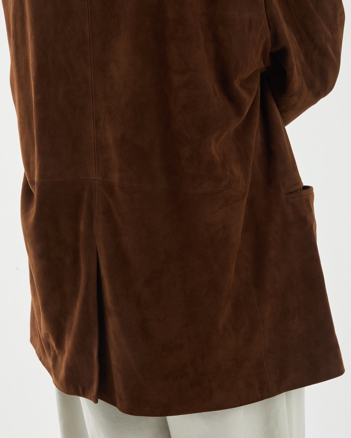 SUEDE LEATHER TAILORED JACKET