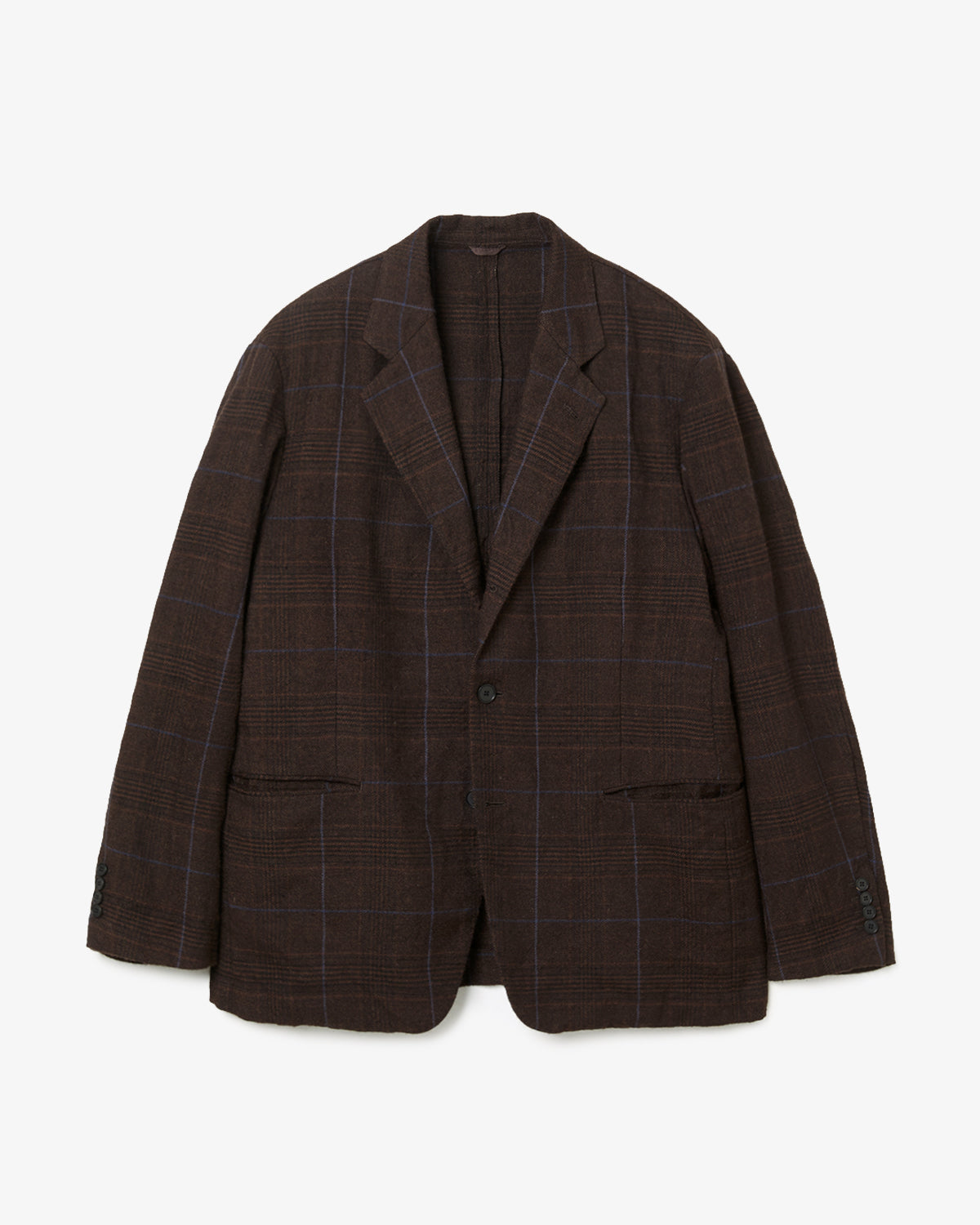 WASHED ALPACA LINEN TWEED JACKET