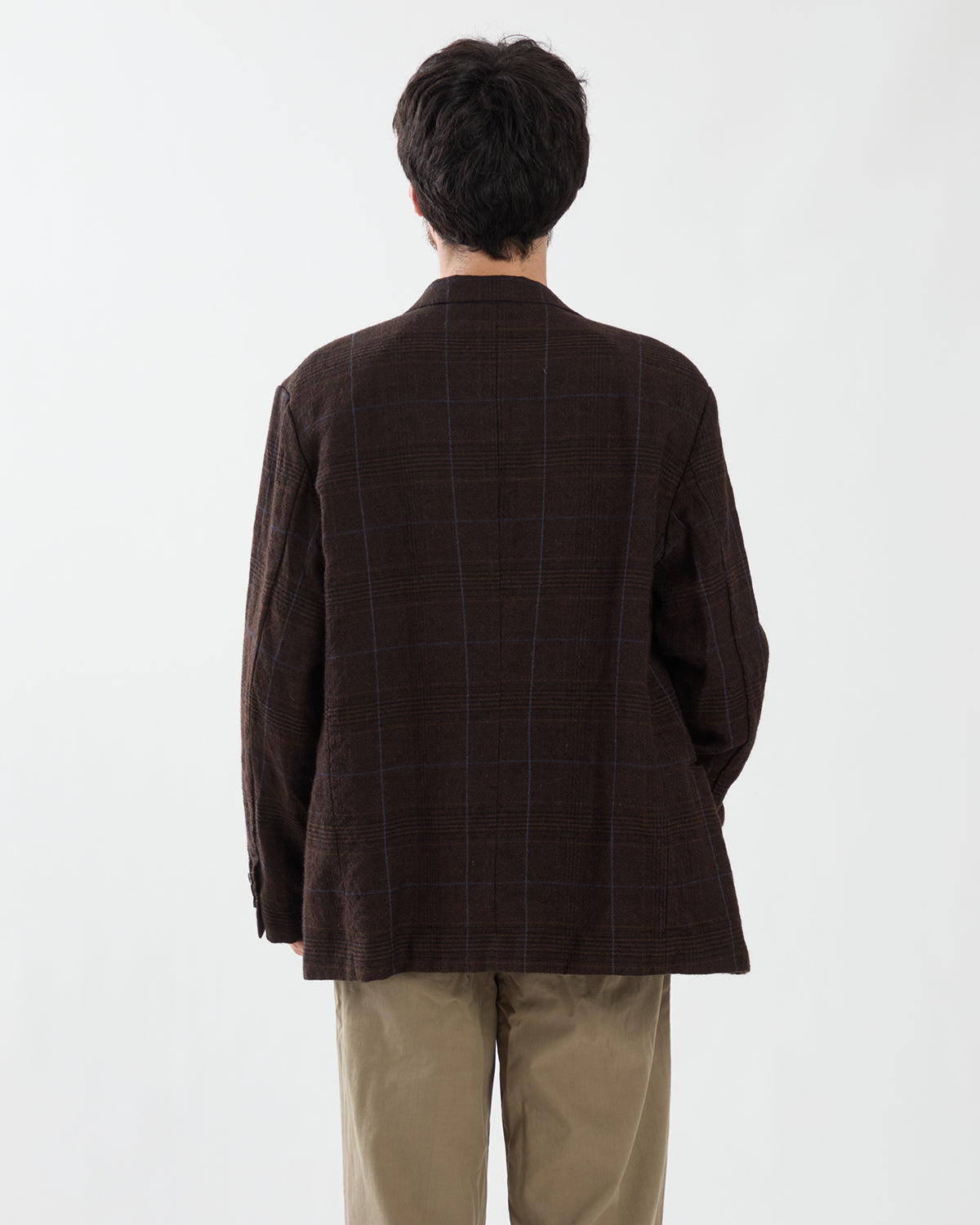 WASHED ALPACA LINEN TWEED JACKET