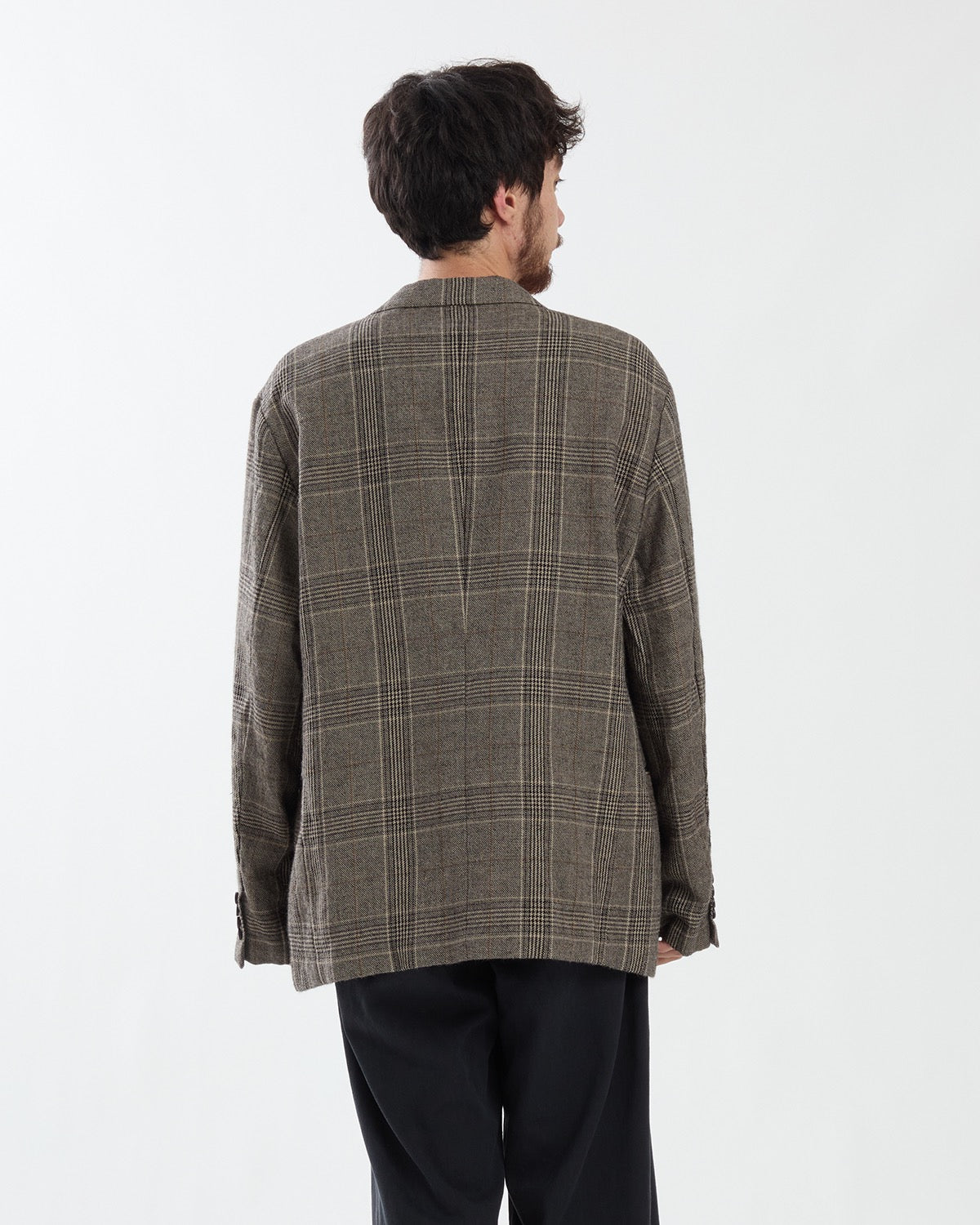 WASHED ALPACA LINEN TWEED JACKET