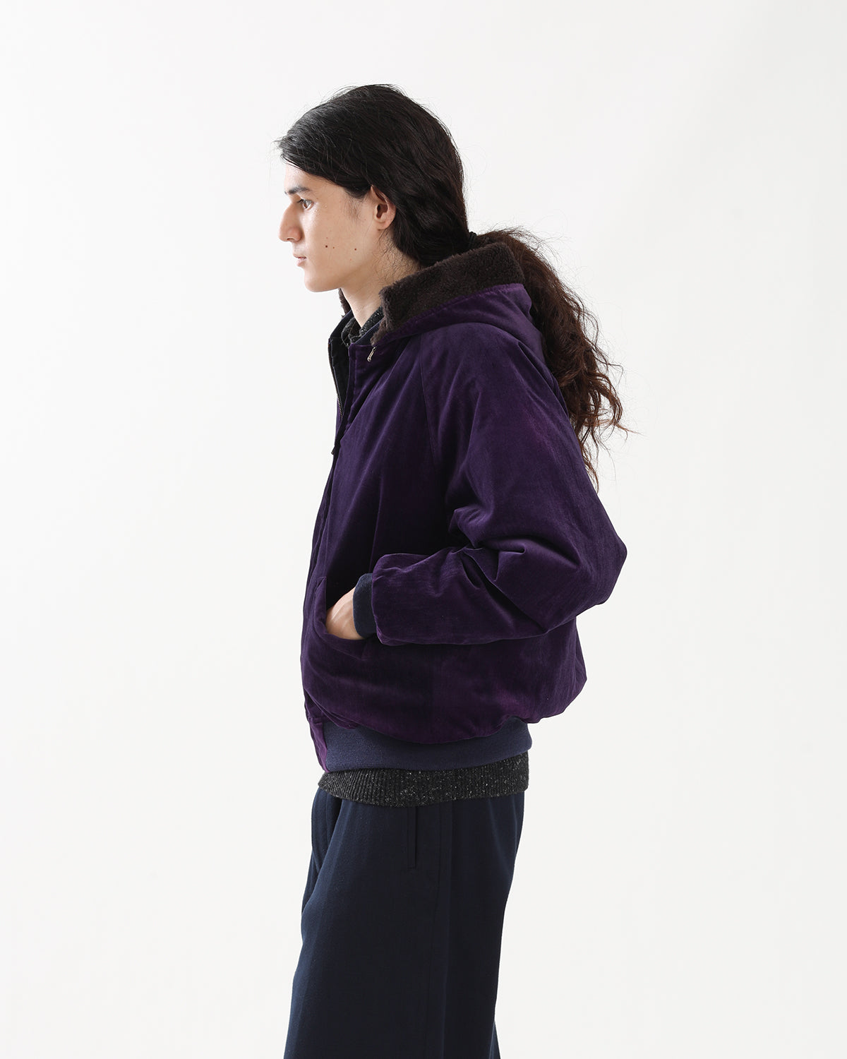 VINTAGE SOUVENIR VELOUR HOODED JACKET