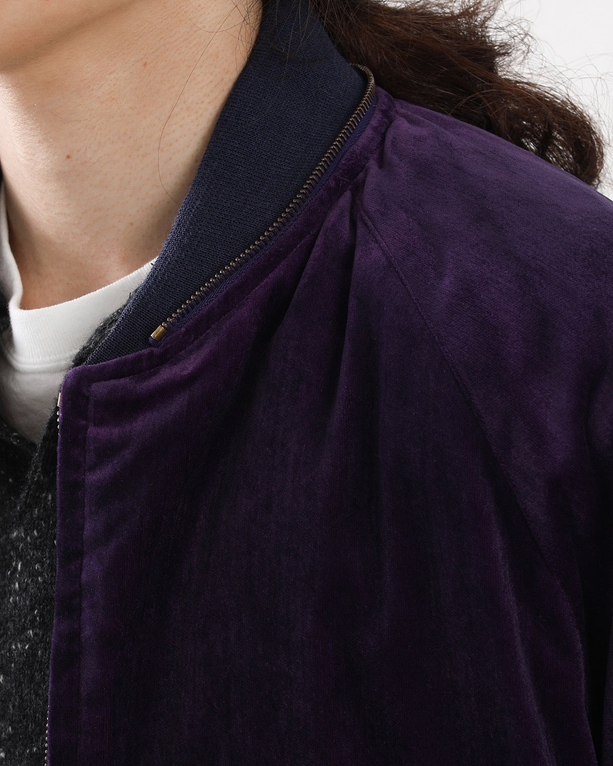 VINTAGE SOUVENIR VELOUR HOODED JACKET