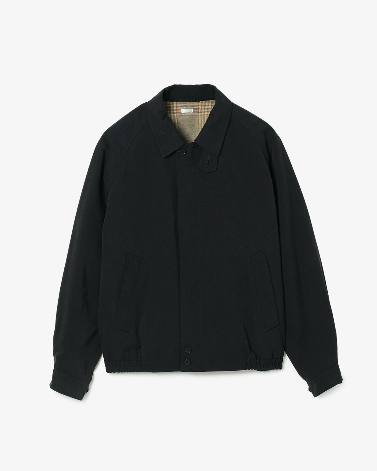 WASHED SILK HARRINGTON JACKET