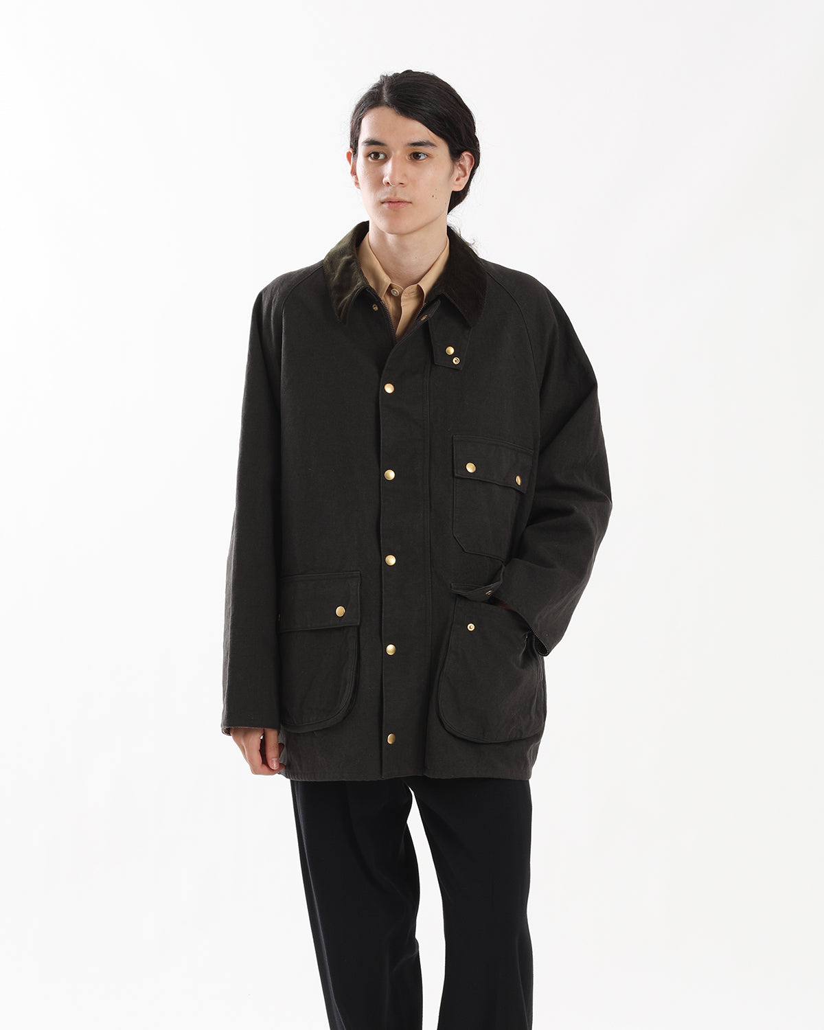 VINTAGE SILK HEMP RIDING OILED JACKET