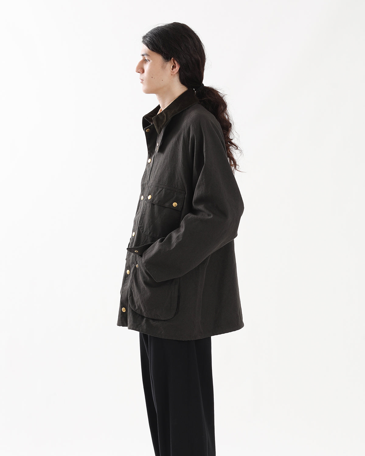 VINTAGE SILK HEMP RIDING OILED JACKET