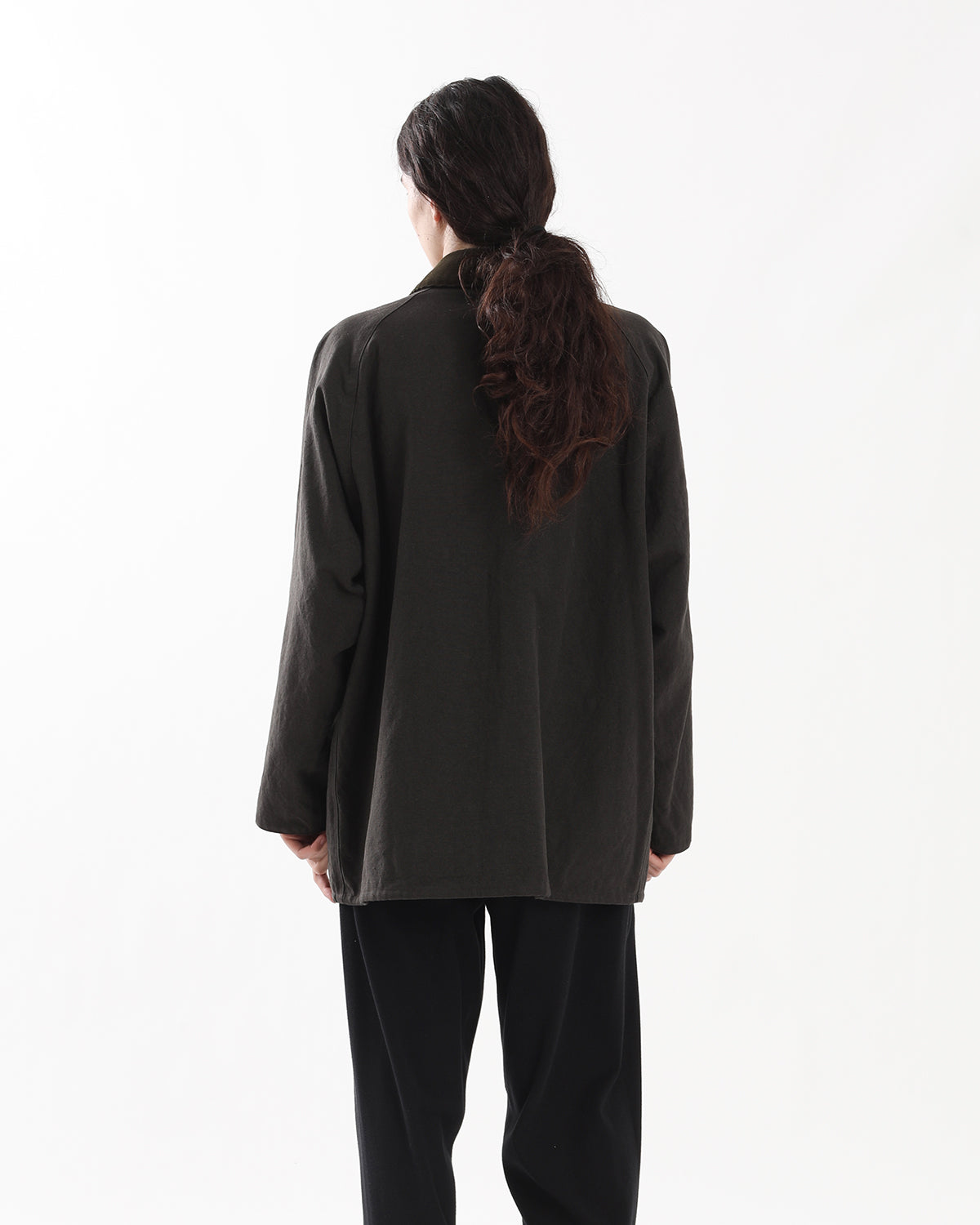 VINTAGE SILK HEMP RIDING OILED JACKET