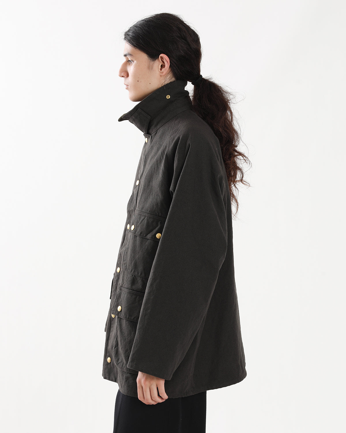 VINTAGE SILK HEMP RIDING OILED JACKET