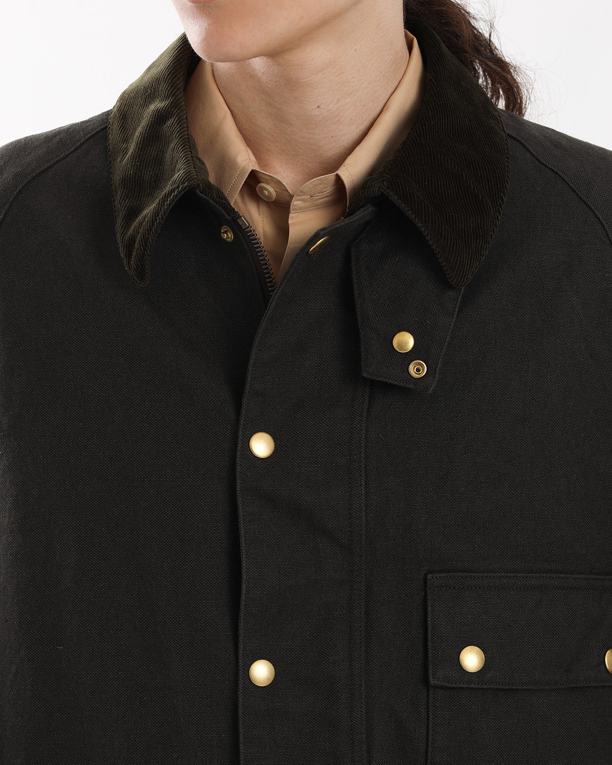 VINTAGE SILK HEMP RIDING OILED JACKET