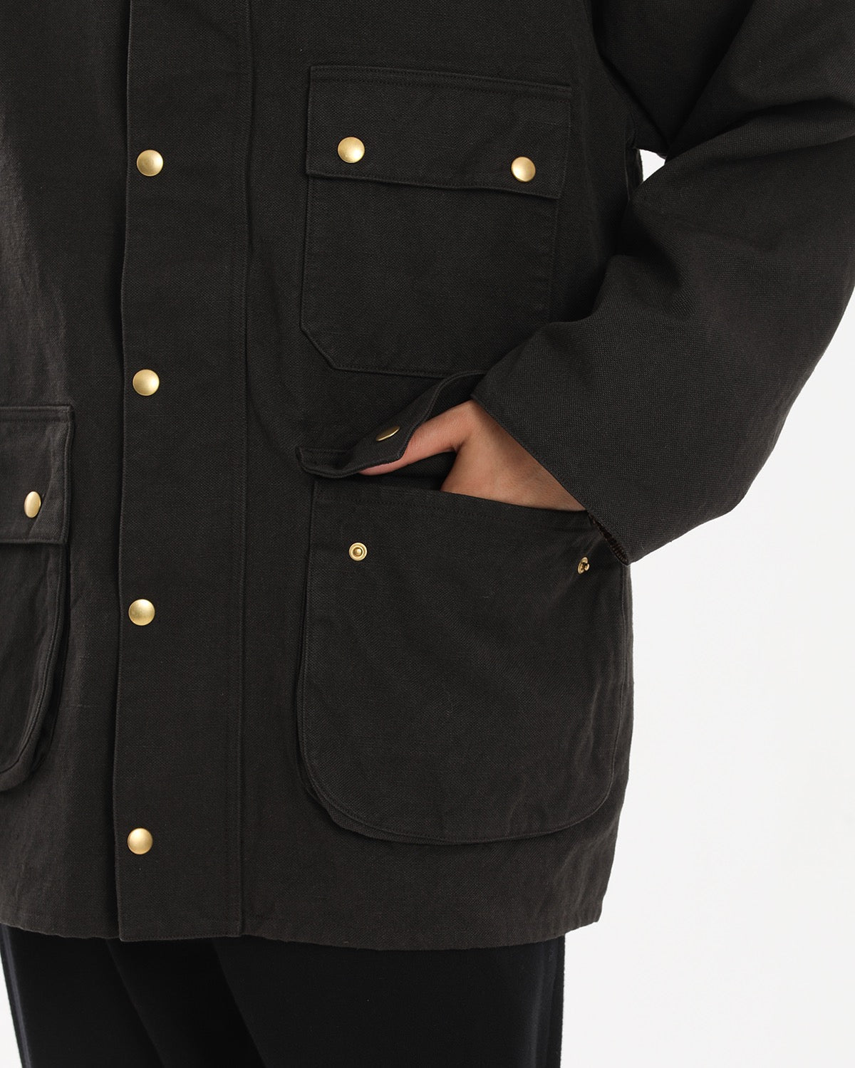 VINTAGE SILK HEMP RIDING OILED JACKET