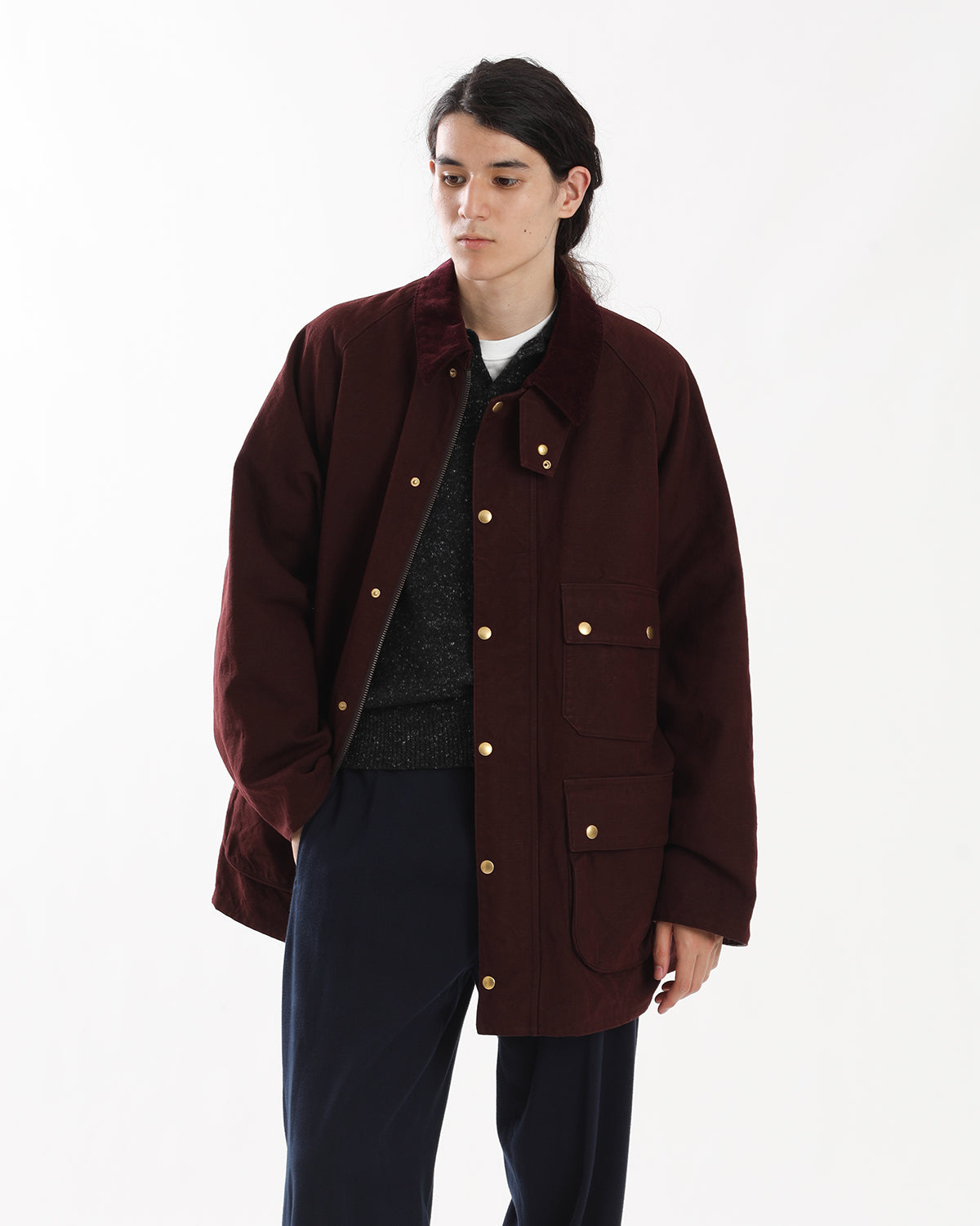 VINTAGE SILK HEMP RIDING OILED JACKET