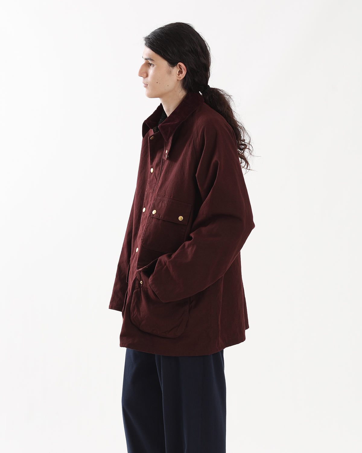 VINTAGE SILK HEMP RIDING OILED JACKET