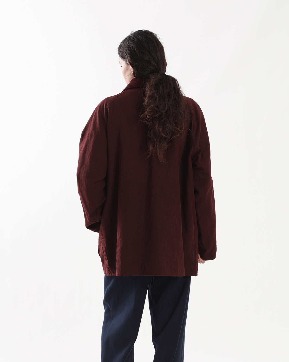 VINTAGE SILK HEMP RIDING OILED JACKET