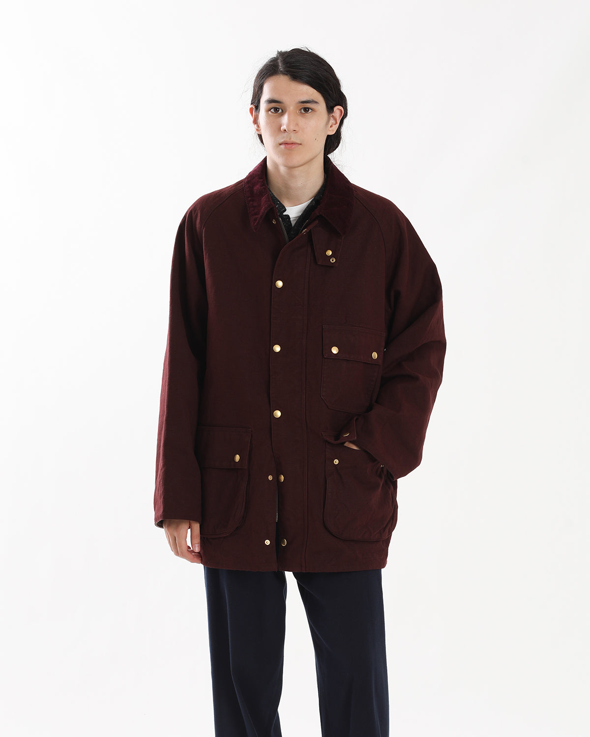 VINTAGE SILK HEMP RIDING OILED JACKET