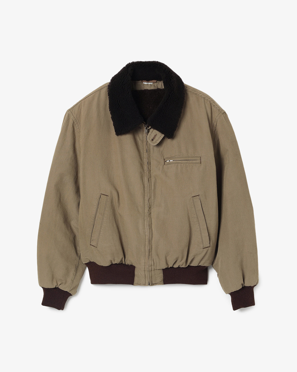 VINTAGE WASHED WOOL FLIGHT JACKET