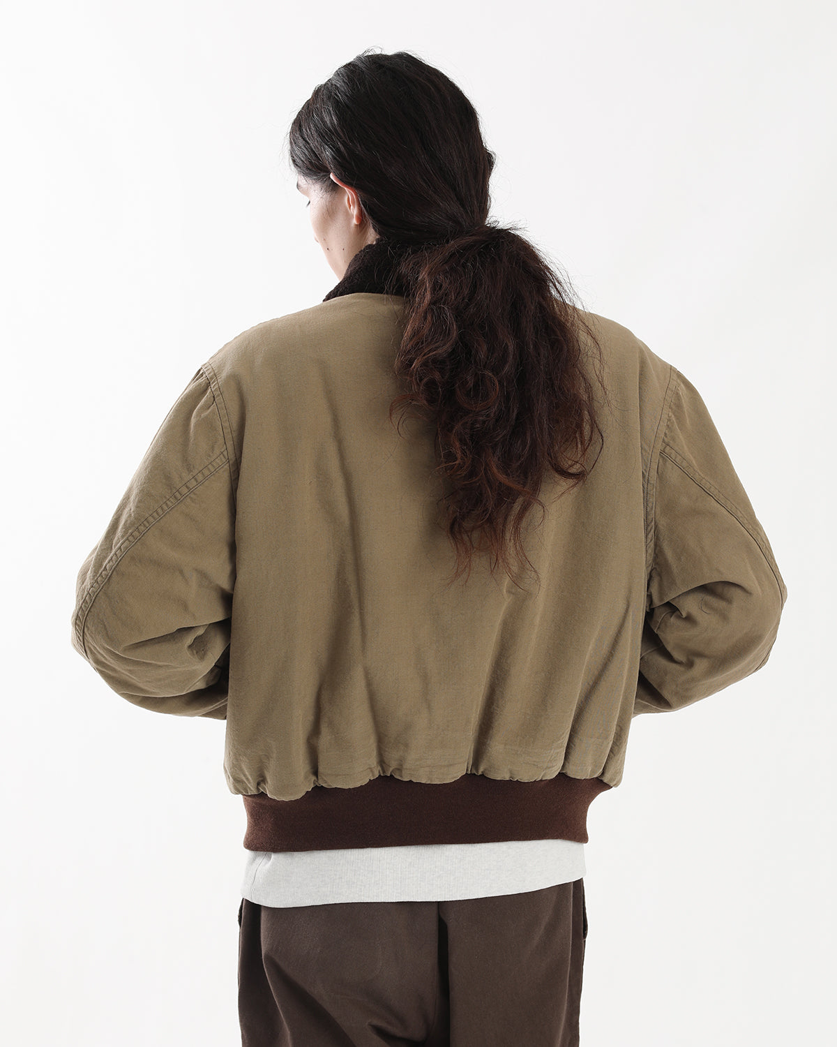 VINTAGE WASHED WOOL FLIGHT JACKET