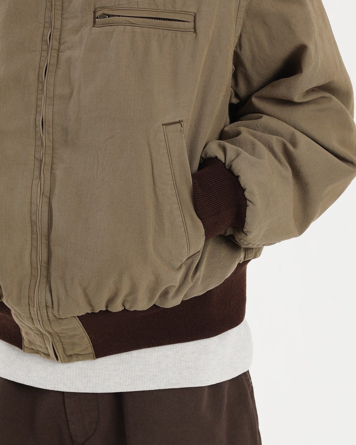 VINTAGE WASHED WOOL FLIGHT JACKET