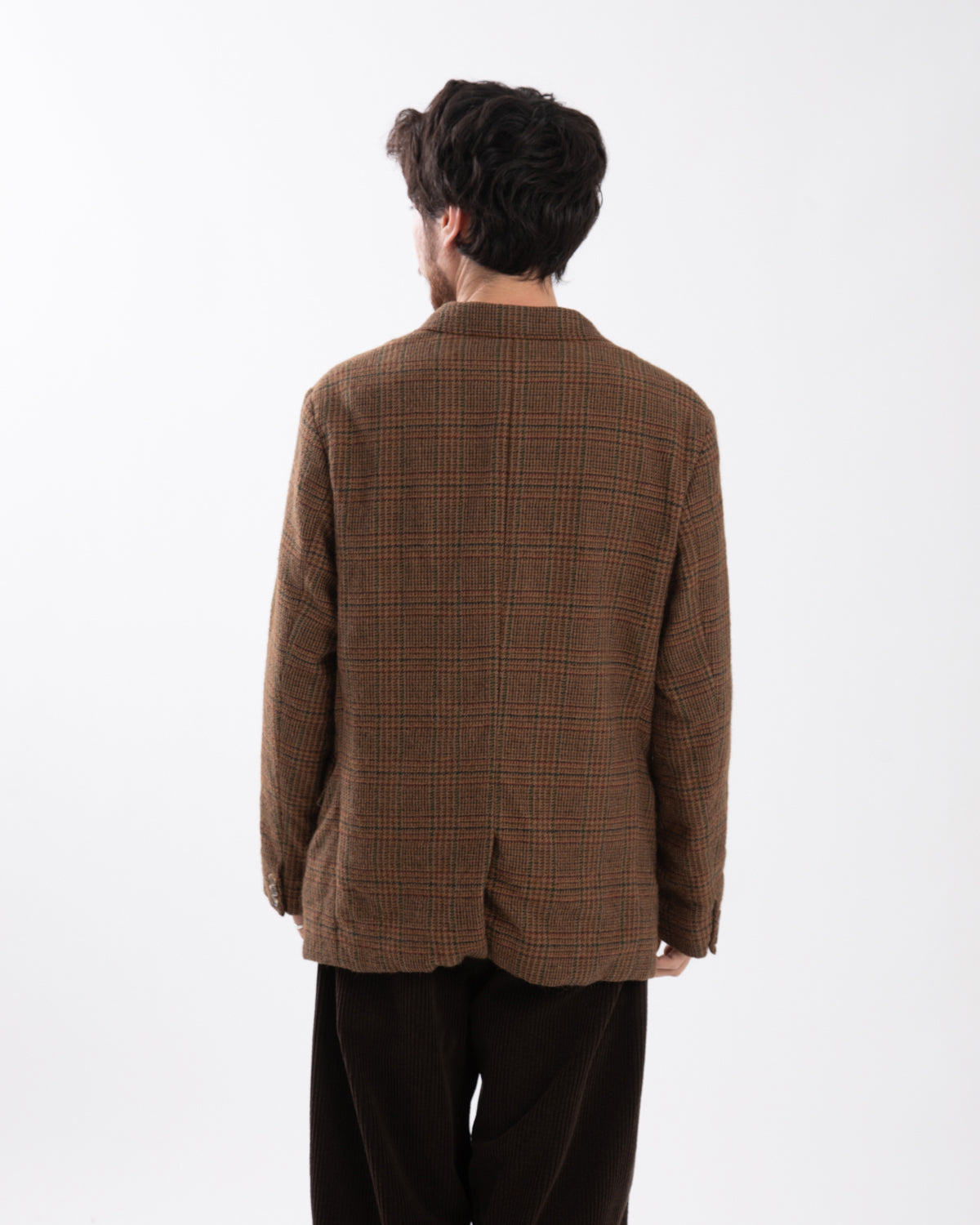 WASHED ALPACA WOOL TWEED JACKET