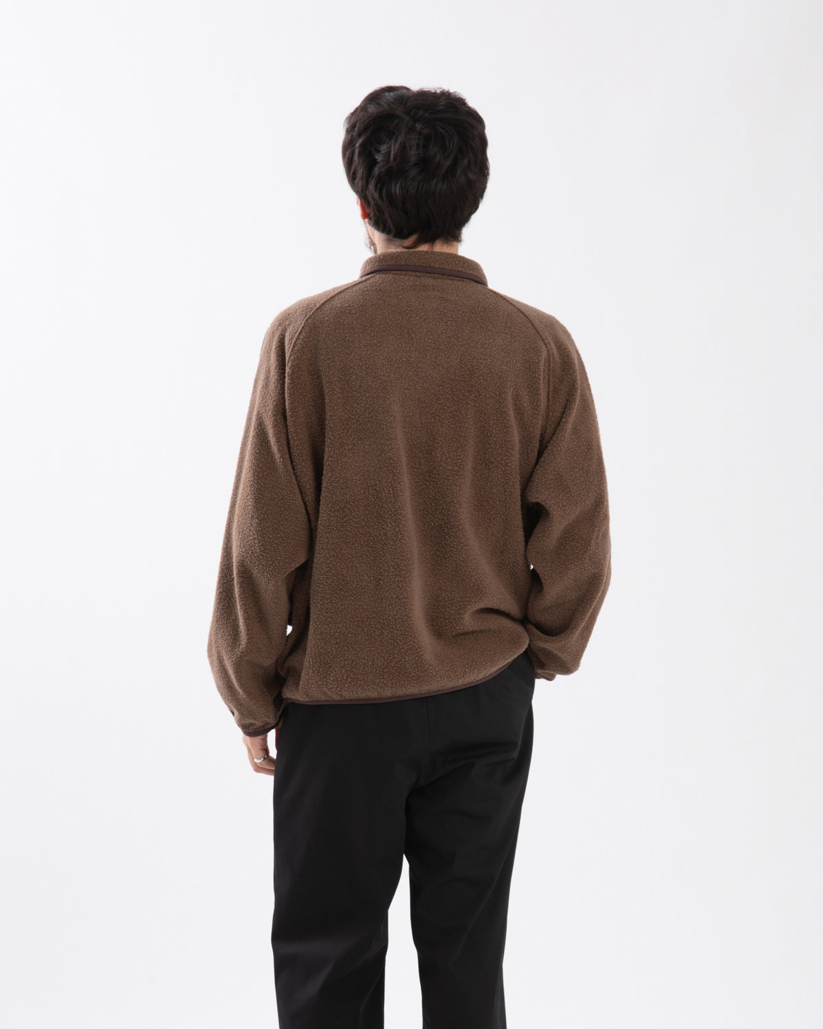 VINTAGE SILK FLEECE HARF ZIP JACKET