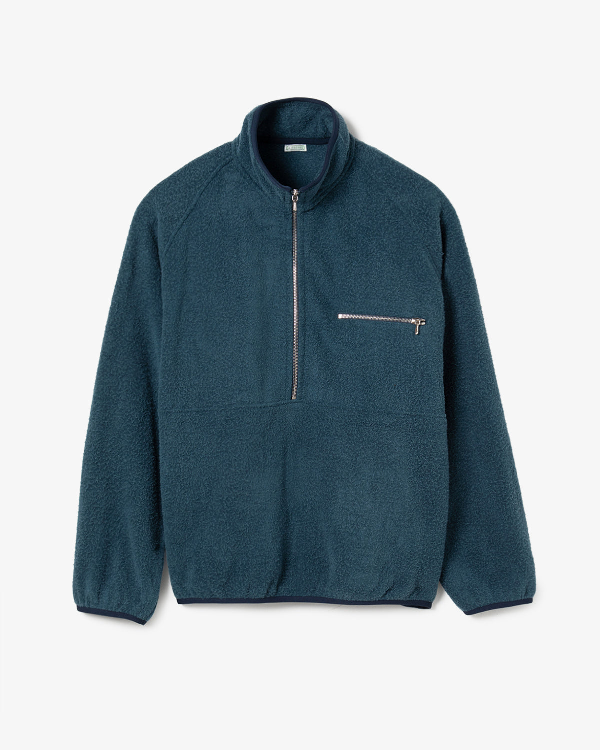 VINTAGE SILK FLEECE HARF ZIP JACKET