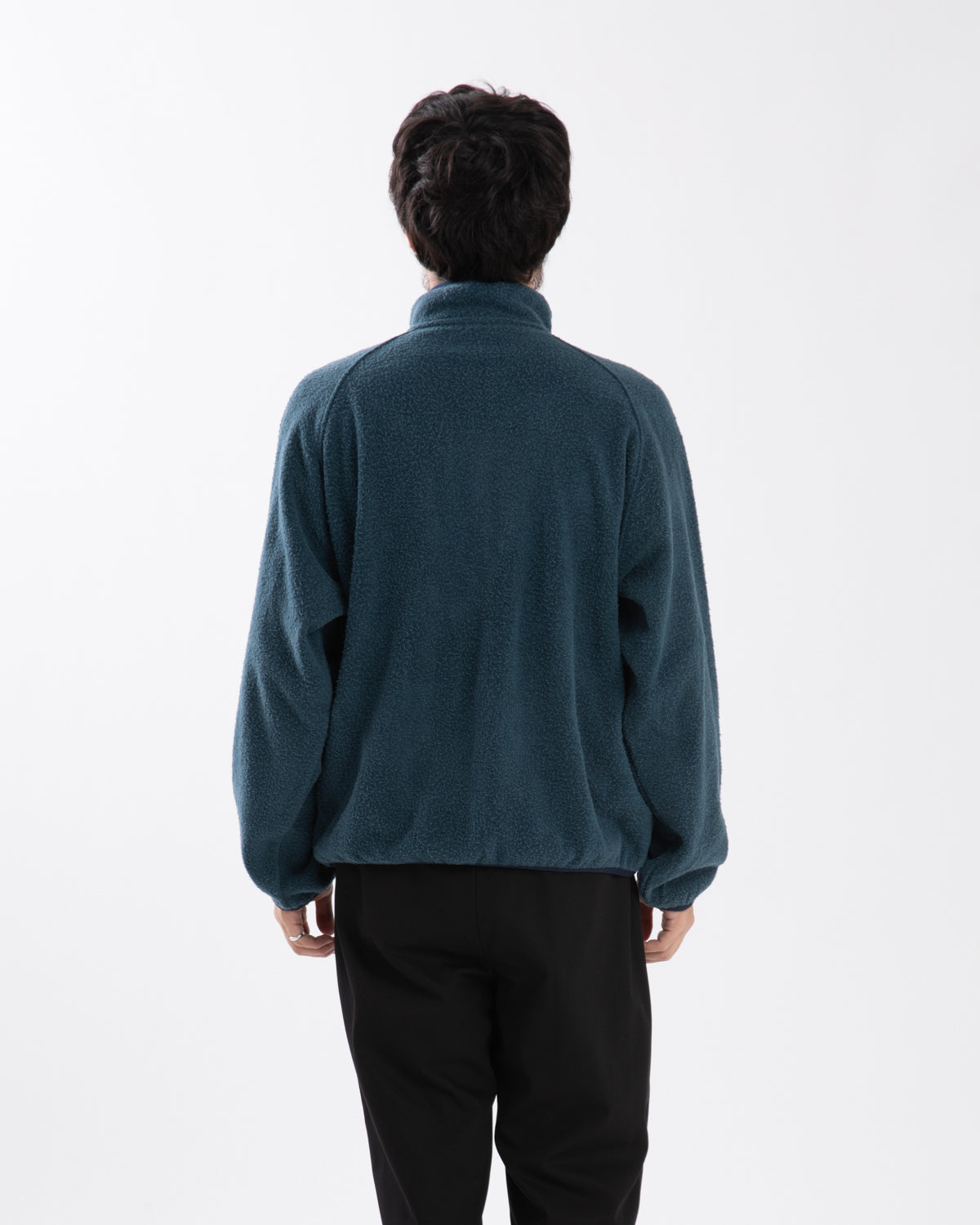 VINTAGE SILK FLEECE HARF ZIP JACKET