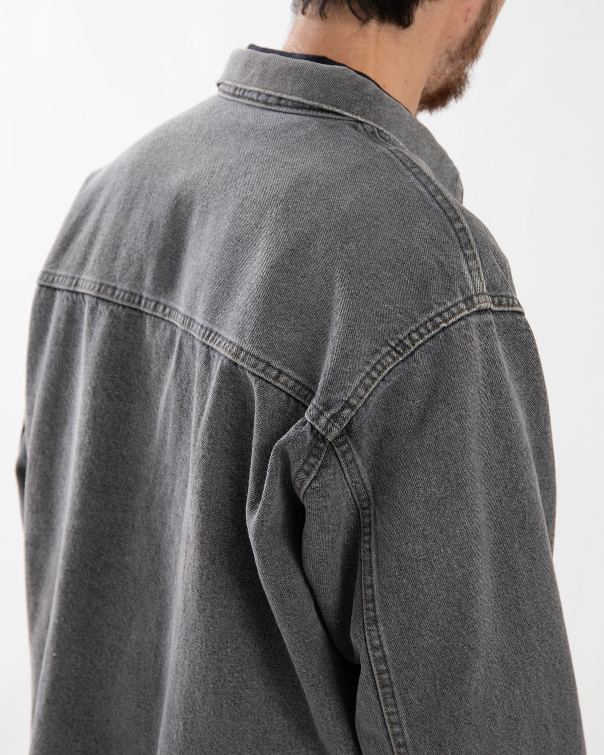 VINTAGE GRAY DENIM JACKET