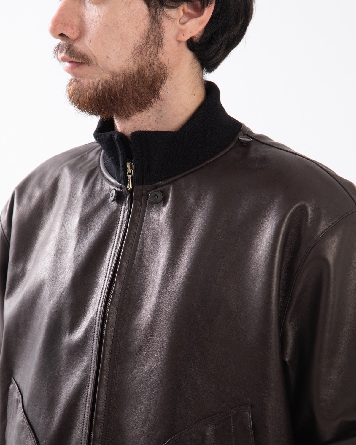 LEATHER WW2 SEABEES US NAVY DECK JACKET