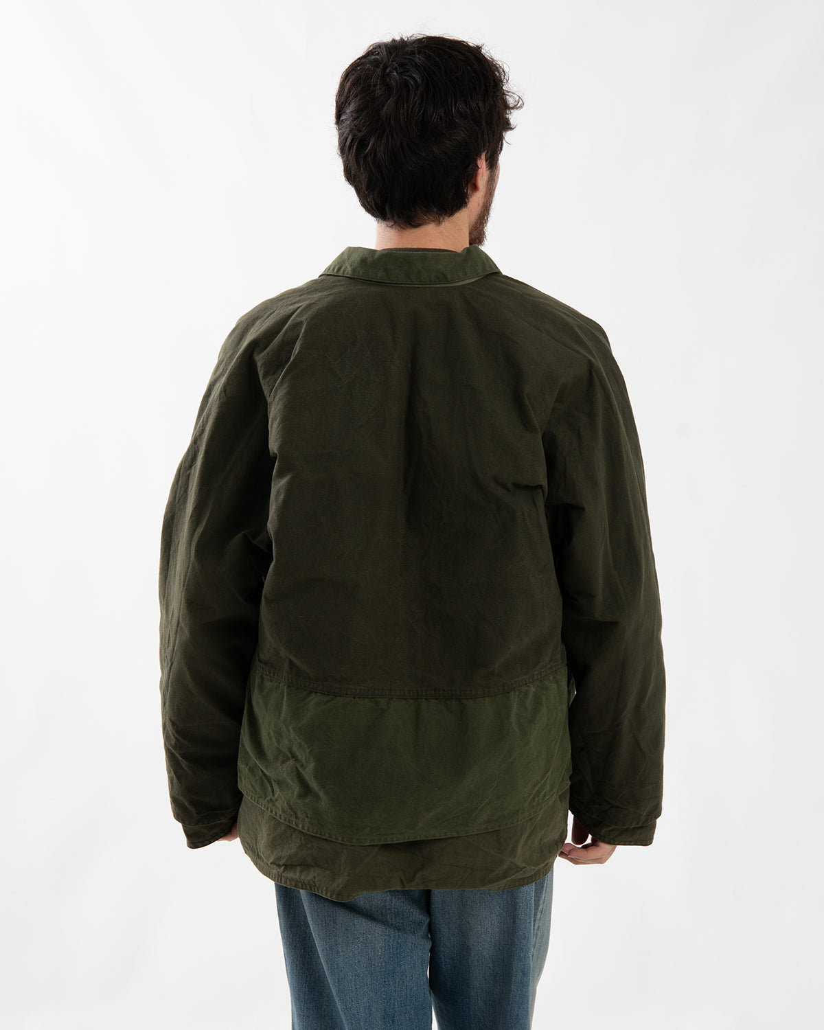 VINTAGE COTTON SILK OILED TENT CLOTH LOGGER JACKET